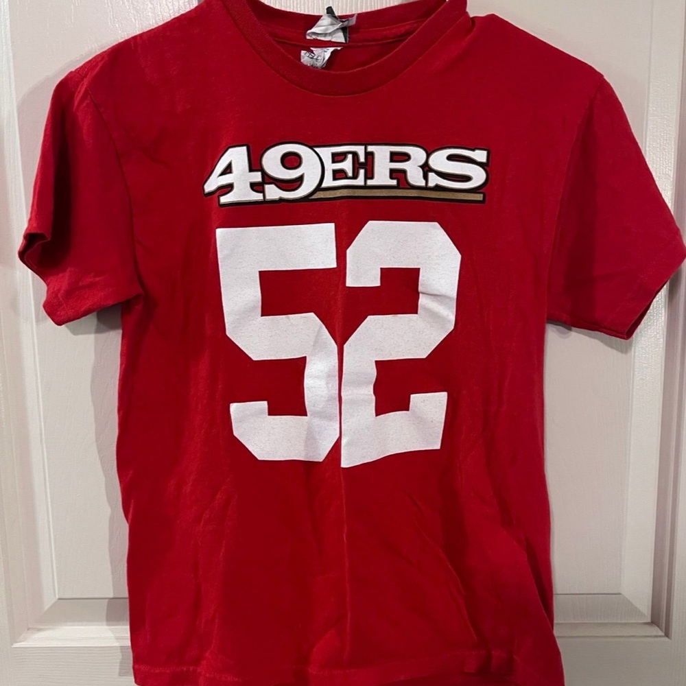 Youth 49ers #52 T-shirt, Sz Large